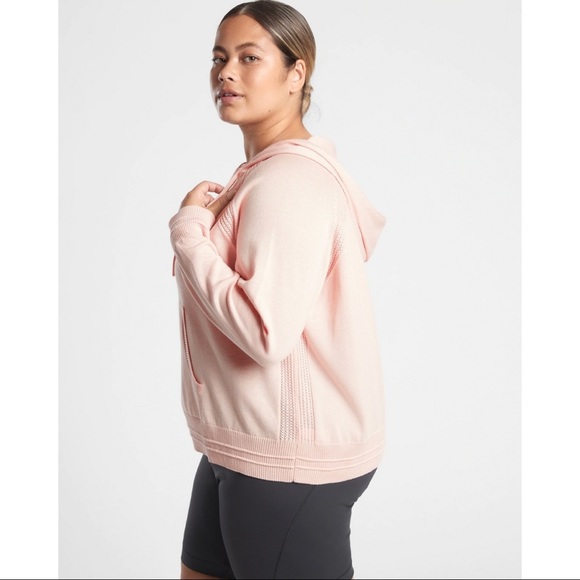 Athleta Evergreen Hoodie Sweater NWT SZ 1X - Picture 3 of 8